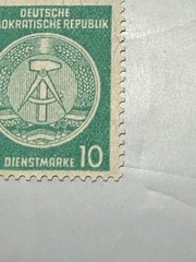 Vintage & UNUSED! 1952 Deutsche Demokratische Republik German Green Stamp!