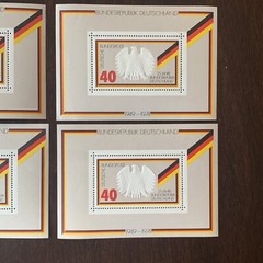 LOT OF 6 GERMANY 1974 MNH SOUVENIR SHEETS STAMPS 25TH ANNIVERSARY EAGLE
