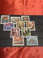 DDR, German Demo. Rep. 1953. SC# 137-146, Set of 10.M/NH/OG.
