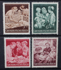 GERMANY THIRD REICH 1944 Mother and Child. Set of 4. MINT HINGED. SG857/860.