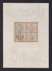 GERMANY 1930 IPOSTA Miniature Sheet SG MS464a MH/* (CV £700)