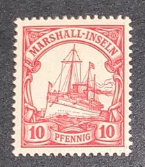 Travelstamps: GERMANY MARSHALL ISLANDS STAMPS Kaiser’s Yacht Mint OG H UnWMK