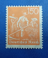 Stamp Germany Deutsches Reich 150 Pfennig 1921 Mi. Nr. 189 WZ 2 (23385)