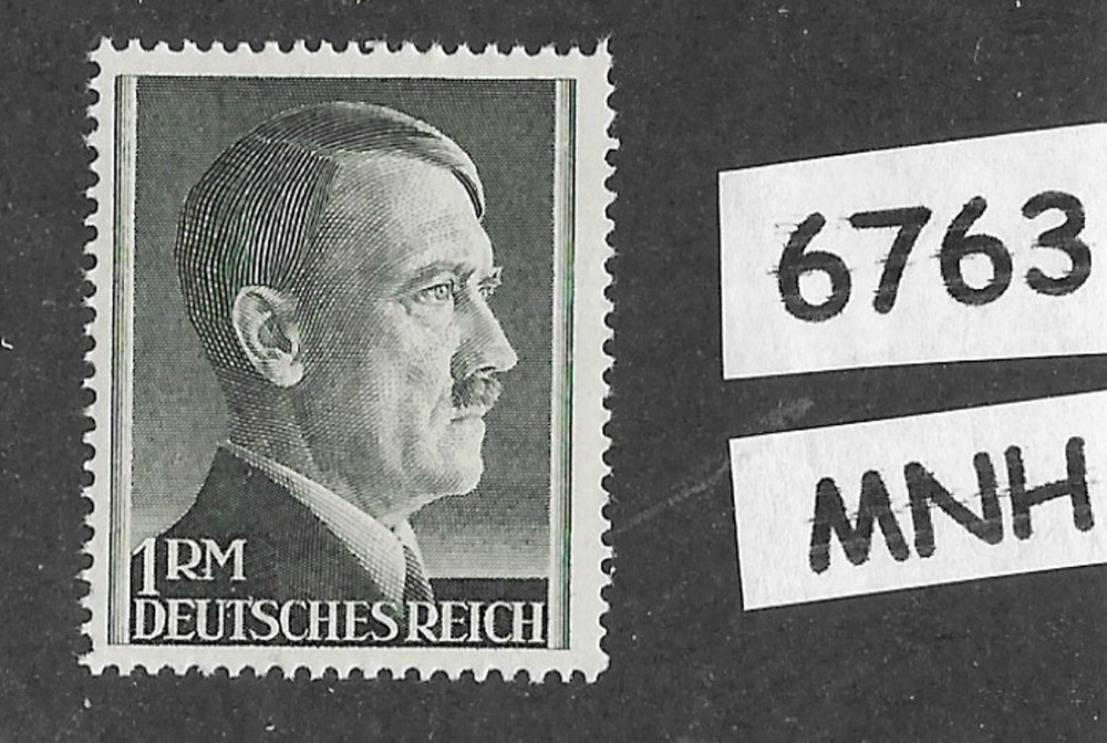 #6763 MNH 1RM Adolf Hitler Third Reich era stamp / Perf 14 / Sc524