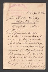 Queen Victoria QV London Hooded Circle 1d Postal Stationery Postcard To Germany