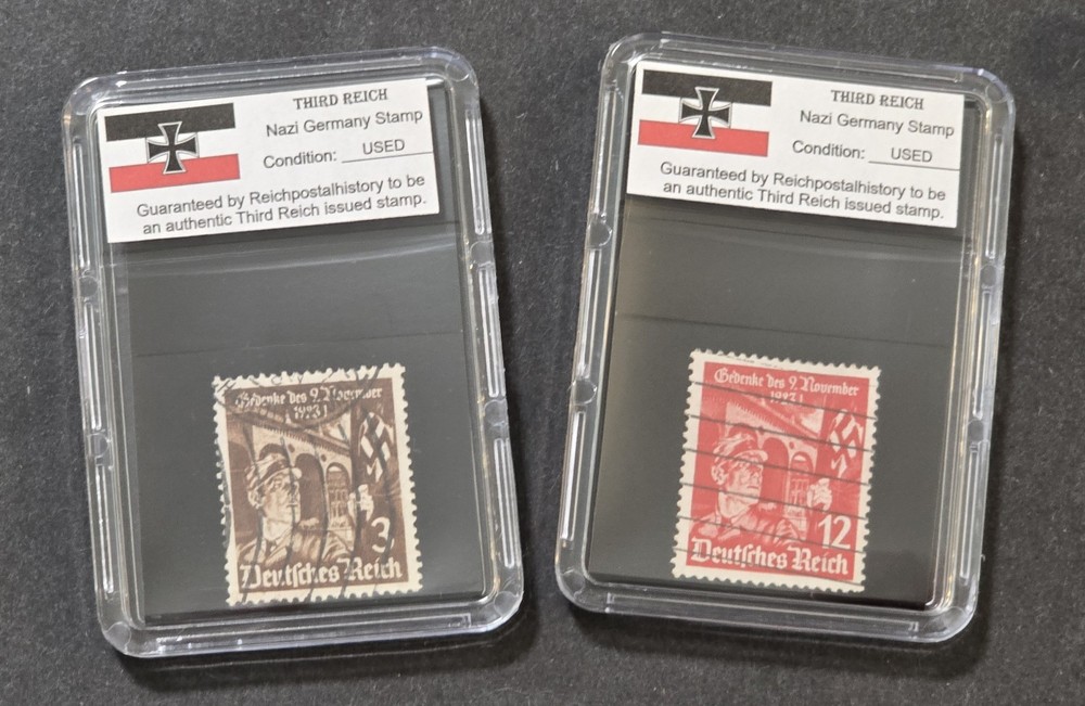 SA BEER HALL PUTSCH SWASTIKA FLAG SET Third Reich WWII Nazi German NSDAP Stamps