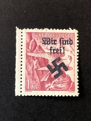 SUDETENLAND WWII-GERMAN OCC. Local ovpt (OSTRAU) 1 Kc. MNH /s1 #326