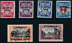 Stamp Germany Mi 716-29 1939 WWII 3rd Reich Danzig Empire Poland Overprint Used