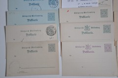 Württemberg Collection 18 Complete Items GSK Ex. Mi.No. DP 24 – 32, 1883 – 1893