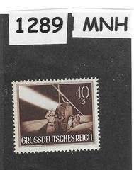 MNH stamp B262 WWII 1944 Germany Third Reich Military Anti Aircraft #1289