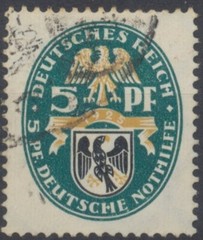 Germany Stamps 1925 Arms of Prussia Welfare Fund Used + mint SG389/391 CV £29.25