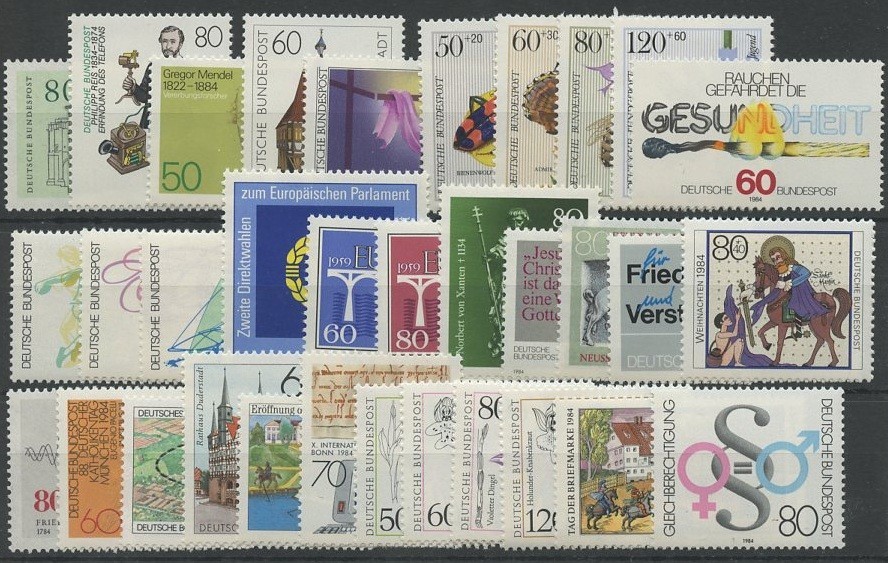 Germany Federal Republic 1984 Year Set MNH