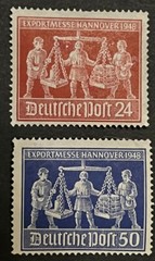Travelstamps: Germany Stamps Scott #584-585Hanover Export Fair 1948 MNH/MOGH