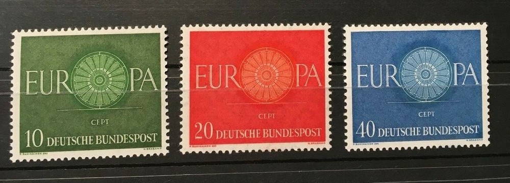 GERMANY BRD EUROPA 1960 MI # 337 – 339 MINT/ MNH