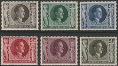 THIRD REICH MNH STAMP SET 1943 54th Birthday of Adolf Hitler MNH WW2 WWII German