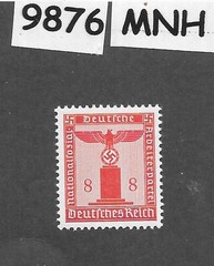 MNH stamp Sc S17 Third Reich era Swastika WWII Germany 1942 Official #9876