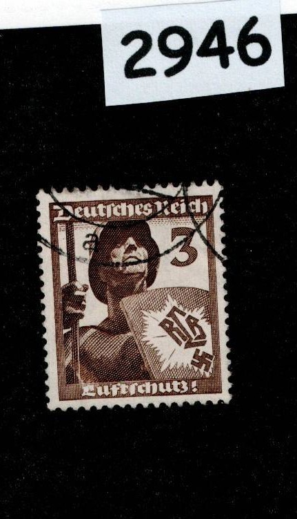 Used stamp Scott 481 Air Protection Anti-Aircraft Berlin Germany 1937 #2946