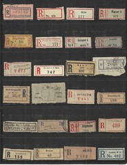 Collection of 140+ Early Registration and Air Mail Labels, Used and Unused