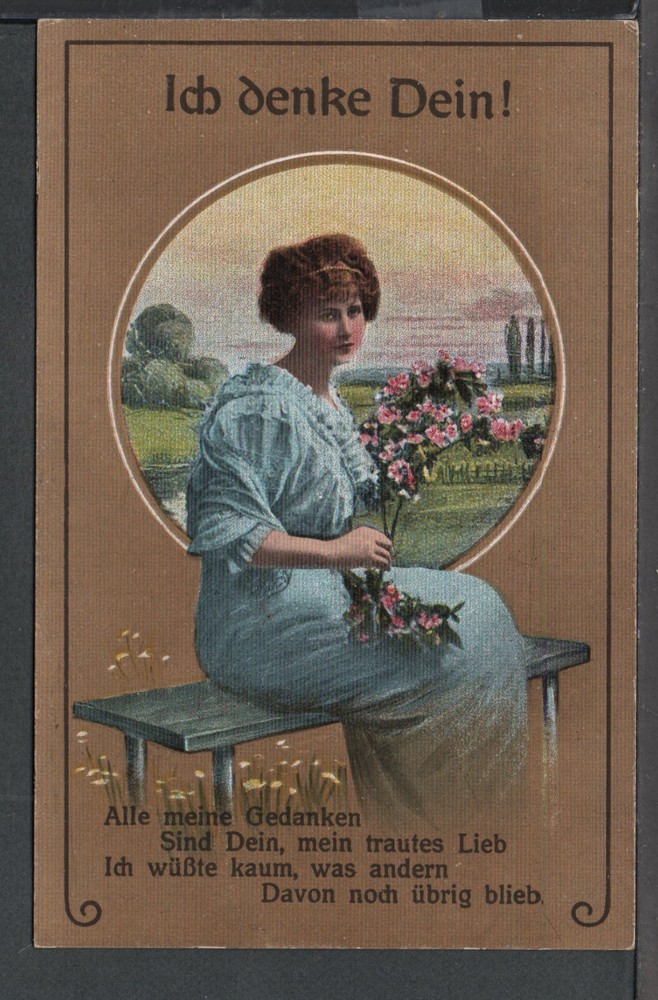 ✔️ GERMANY REICH WWI AGED MILITARY POSTCARD