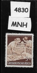 #4830 MNH WWII Germany stamp / Third Reich / 1943 Mothers Baby Crib Child Nurse
