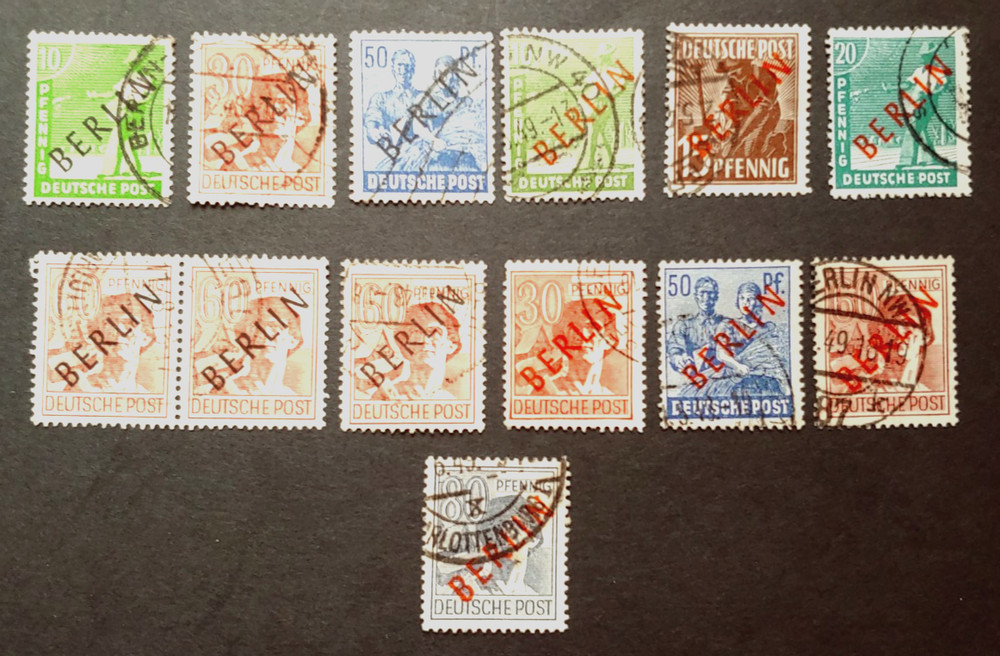 SURCHARGE LOT BERLIN VF USED GERMANY DEUTSCHLAND K18