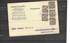 GERMANY POSTAL CARD 1923 INFLATION COMMERCIAL FRANKING! CANCELS! AV #678