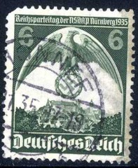 1935 Germany Third Reich Eagle & Swastika SC#466 A85 Used