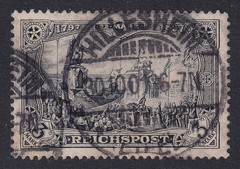 GERMANY 1900 Reichpost 3m Violet-Black SG 64 (CV £75)