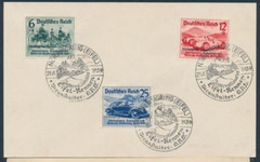 Germany Third Reich 1939 Motor Race Overprints Set on Souvenir Sheet
