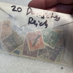 20 USED/HR mixed Deutsches Reich/Germany/Bayern Stamps; 1933- 1945; $1 Ships.