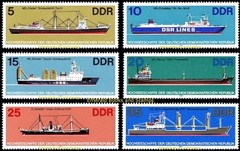 EBS East Germany DDR 1982 – Ocean-going Ships – Michel 2709-2714 – MNH**