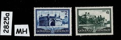 MH stamp set N74-N75 1941 Germany Occupied Cracow Poland during WWII #2825a