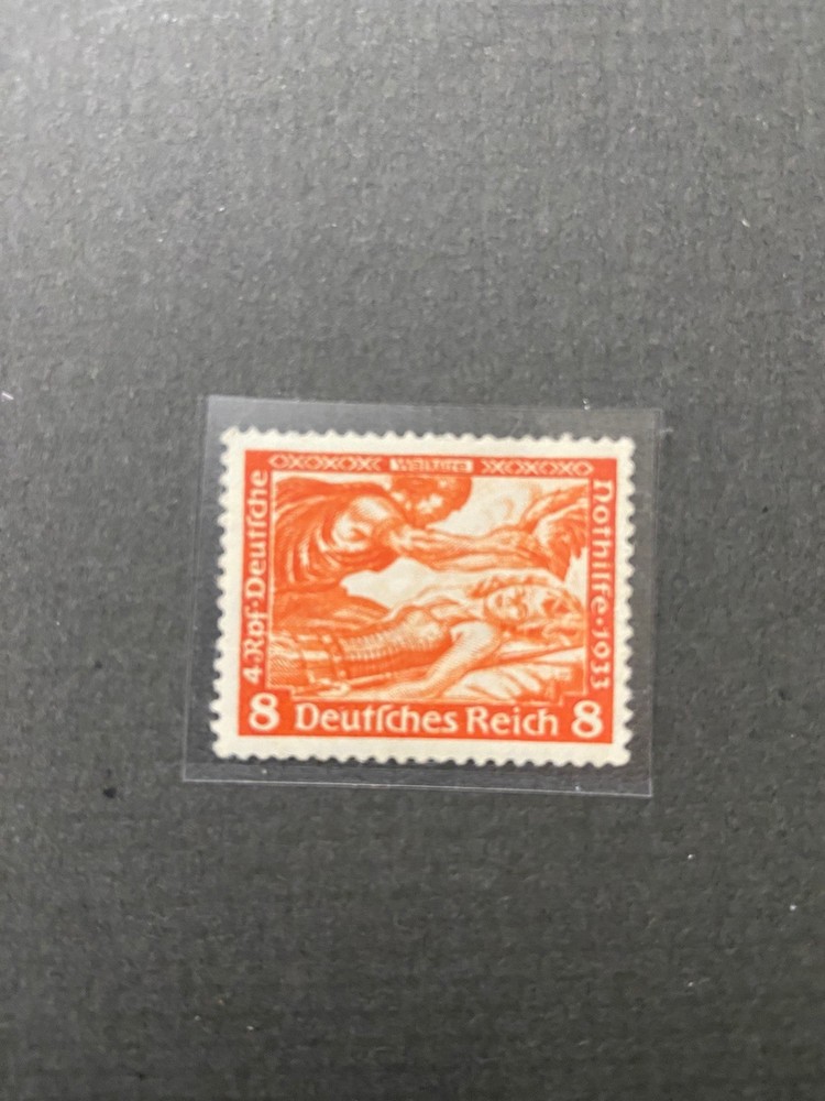 German Reich Stamp, Mi 503, 8 + 4 Pf Orange, Wagner Opera, MNH