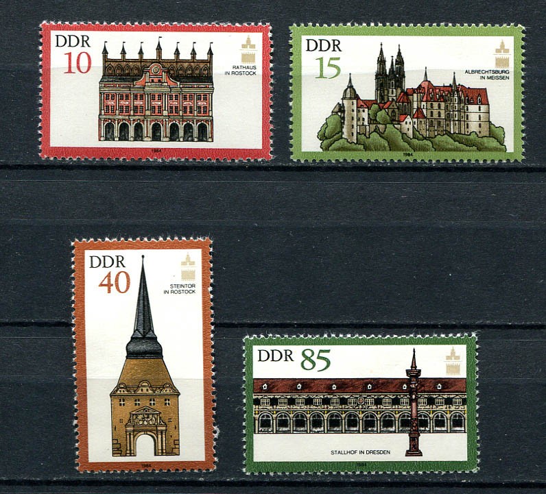 Germany – DDR : Monument Preservation set from 1984 – mint NH