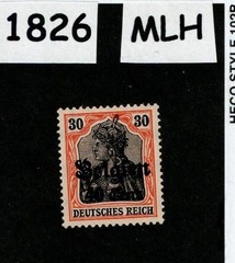 MLH Stamp Sc N19 Germany Occupation WWI 1914-1918 Belgium – Belgien #1826