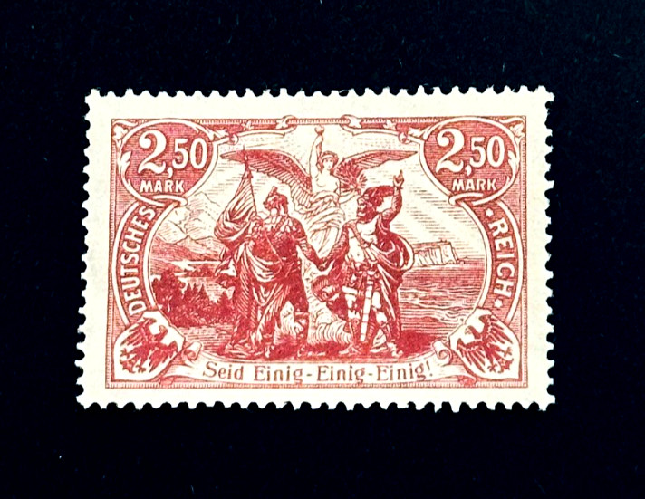 GERMANY Stamp – 1920 North & South with Torch 2.50 Mark MLH r5
