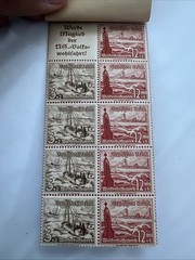 1937-1938 German Reich Winter Relief Stamp Booklet Complete Mint WWII Era