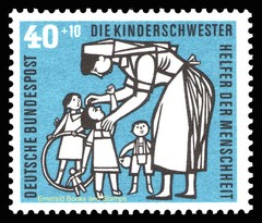 EBS Germany BRD 1956 – Welfare – Child Care – Michel 243-246 – MNH** – cv $33