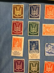Over 100 Original German Postage Stamps Ranging from Early 1900’s to 1947