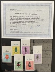 DDR GDR 1968 1411-1416PH ** MNH FLAWLESS PHASE PRINT OPINION BPP (G1982