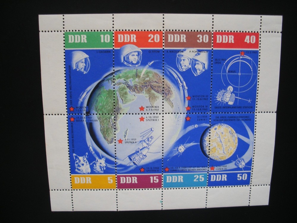 DDR 1962/78- Four Souvenir Sheets CTO and MNH
