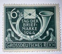 TRAVELSTAMPS: 1944 Germany Stamps Mi:904, German Tag Der Brief Mark 6+24 MOGNH