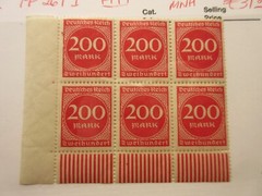 GERMANY, Michel Plate Fault: 269 I, (top left), MNH, Lot26, Cat €31.80