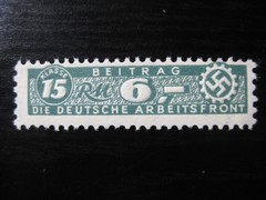 THIRD REICH mint MNH Arbeitsfront Klasse 15 RM 6.00 revenue stamp!