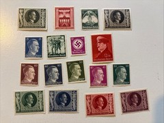 MH Hitler stamps Lot B233 1943 Birthday / WWII Germany / Third Reich