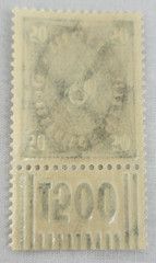 GERMANY ~ Deutrches Reich ~ Green Stamp 50 Mark ~ Posted ~ c.1922 ~ B192