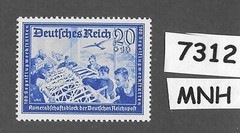 #7312 MNH stamp B157 / 1939 / Germany Postal employees Hitlers‘ Culture fund