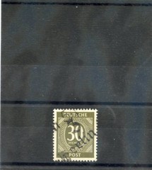 GERMANY(AL OCC) SOVIET ZONE MI IpI*VF LH 1948 3 BERLIN 5 ON 30pf GREY OLIVE $38
