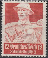 Stamp Germany Mi 561 Sc B64 1934 War Fascism Profe ions German Farmer MH