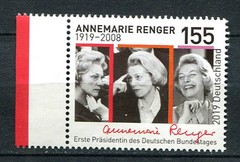 Germany – BRD : Annemaria Renger stamp from 2019 – mint NH